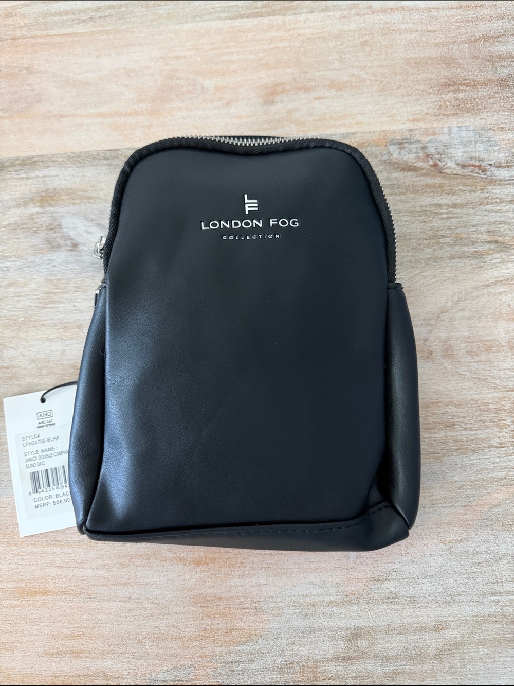 London Fog Black Sling Bag